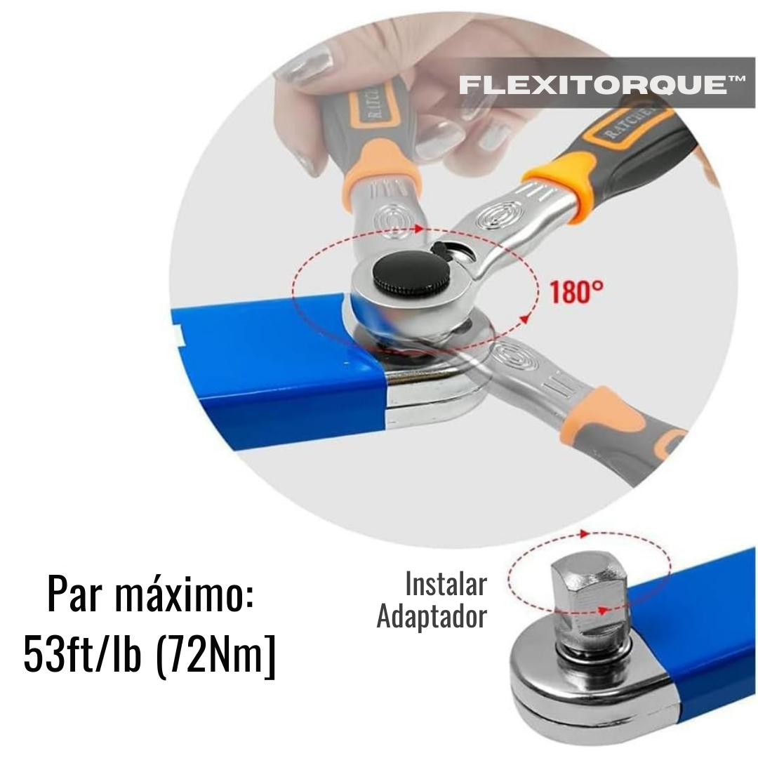 FlexiTorque™ – Llave Extensible para Espacios Difíciles