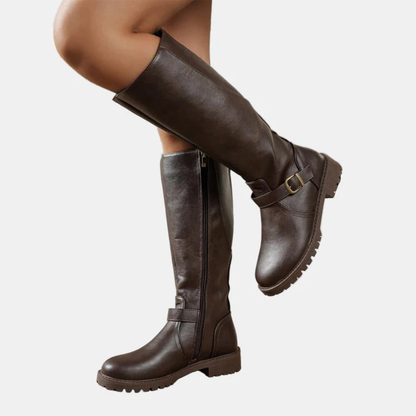 ALVINA™ – Botas Elegantes Tacón Bajo Para Mujer