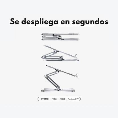 PosturaX™ – Soporte ergonómico plegable