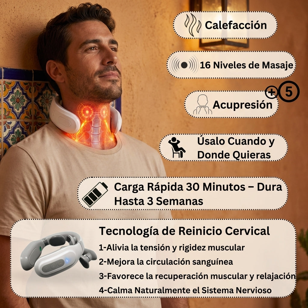 Brivori™ - Masajeador Cervical con Calor