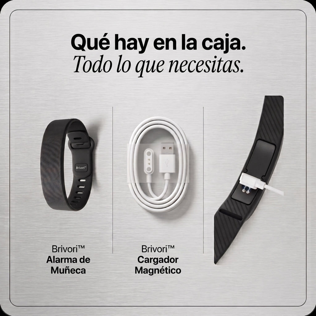 Brivori™ - Alarma de Muñeca por Vibración