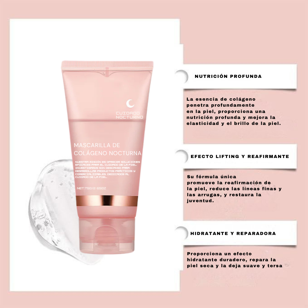 DermaNoctis™ – Mascarilla de Bio-Colágeno + Brocha