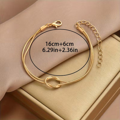 Eterno Lazo™ – Pulsera de Pareja con Nudo