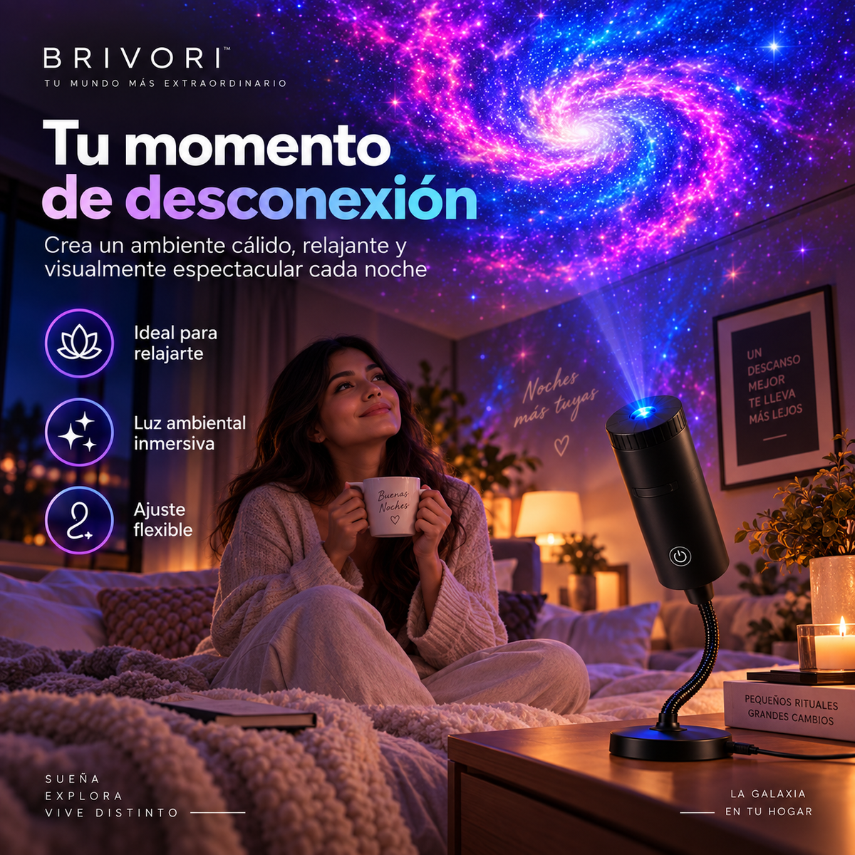 Brivori™ - Proyector Galáctico HD
