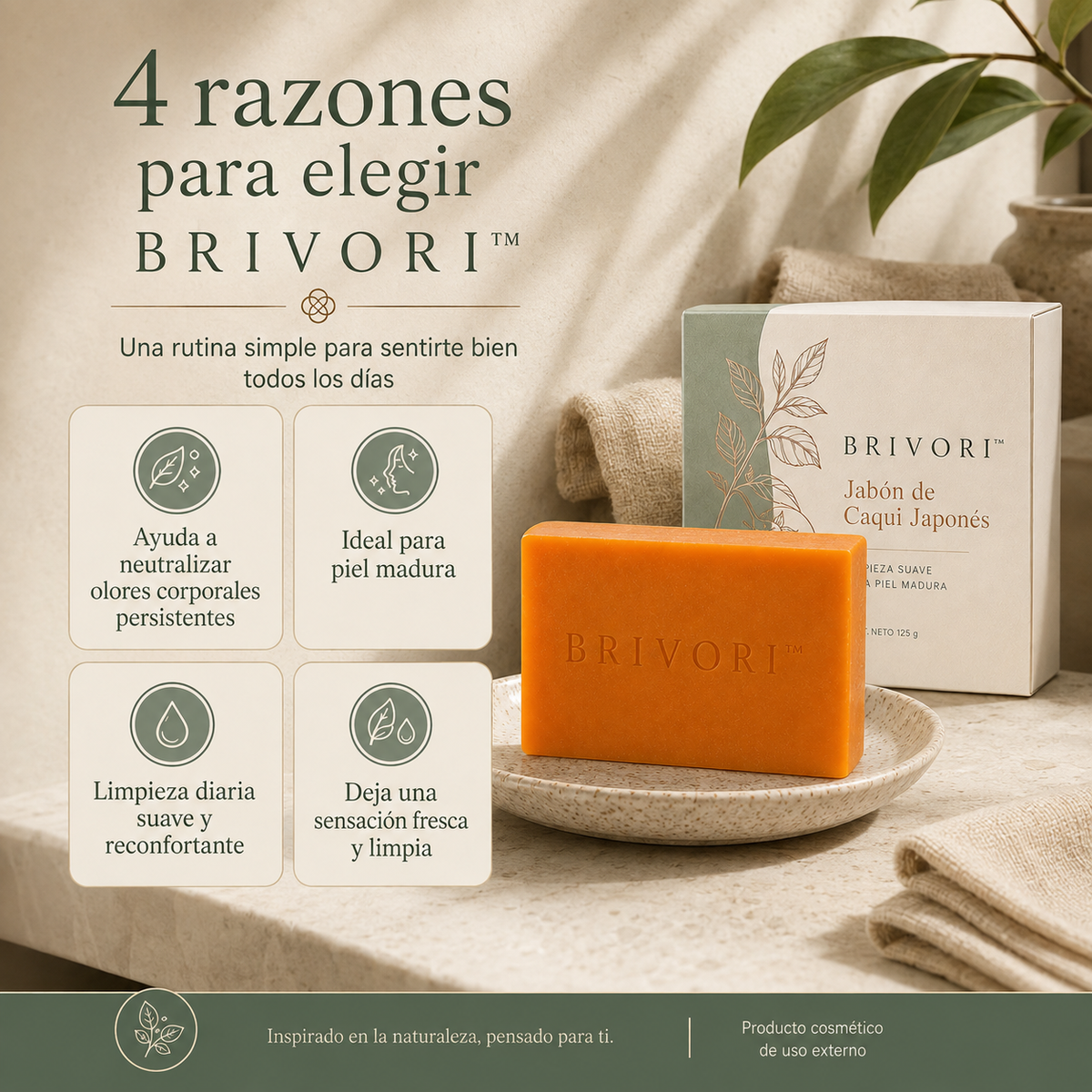 Brivori™ - Jabón de Caqui Japonés Neutralizador de Olor