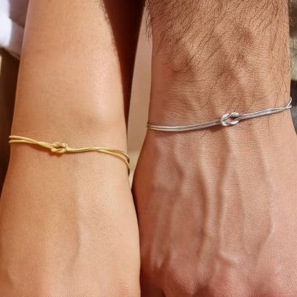 Eterno Lazo™ – Pulsera de Pareja con Nudo