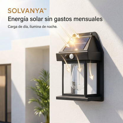 SOLVANYA™ - Lámpara de pared tipo farol solar