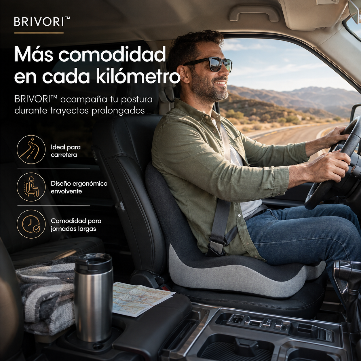 Brivori™ - Cojín Ergonómico de Asiento