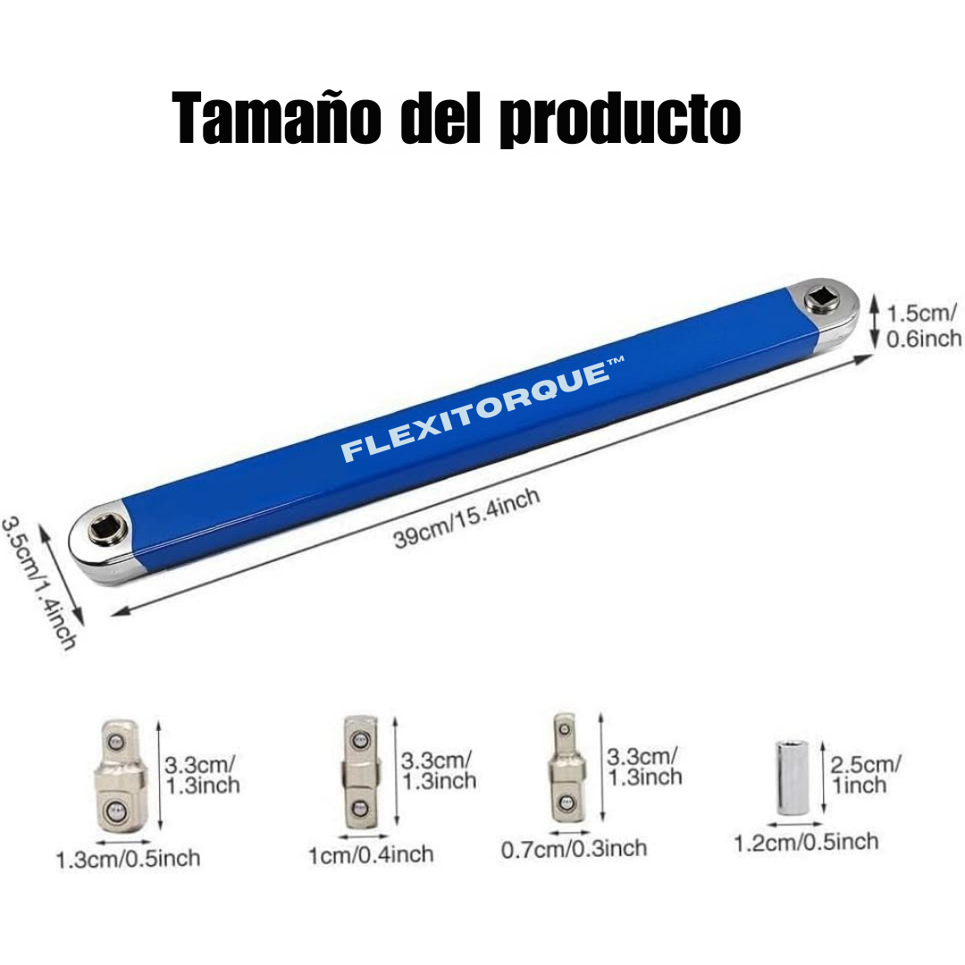 FlexiTorque™ – Llave Extensible para Espacios Difíciles