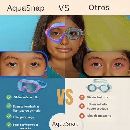 AquaSnap™ – Goggles infantiles sin fugas y antivaho