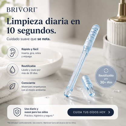 Brivori™ - Limpiador Adhesivo Oídos Suave