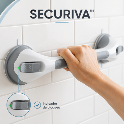 SECURIVA™ - Barra de apoyo para ducha con ventosa