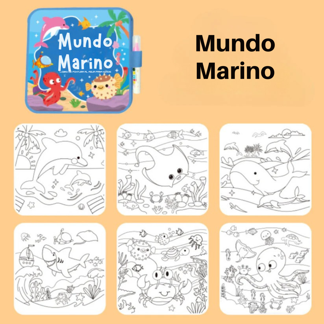 Aquapinta™ – Libro de pintura al agua reutilizable y sin complicaciones
