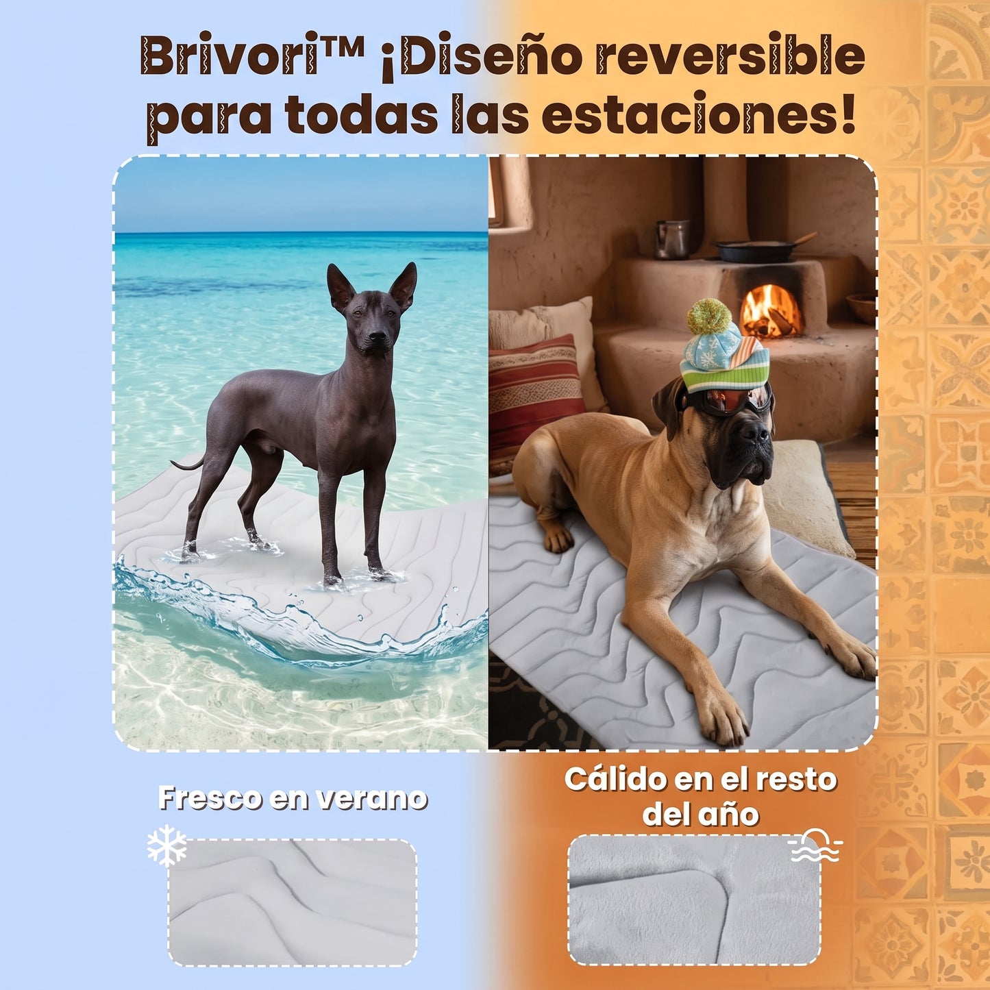 Brivori™ - Tapete Refrescante Reversible para Perros