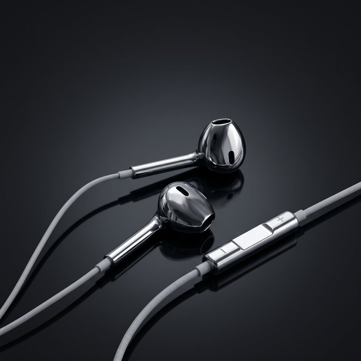 AURION™ - Auriculares con cable cromados