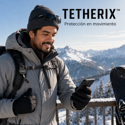 TETHERIX™ - Clip de seguridad retráctil para teléfono