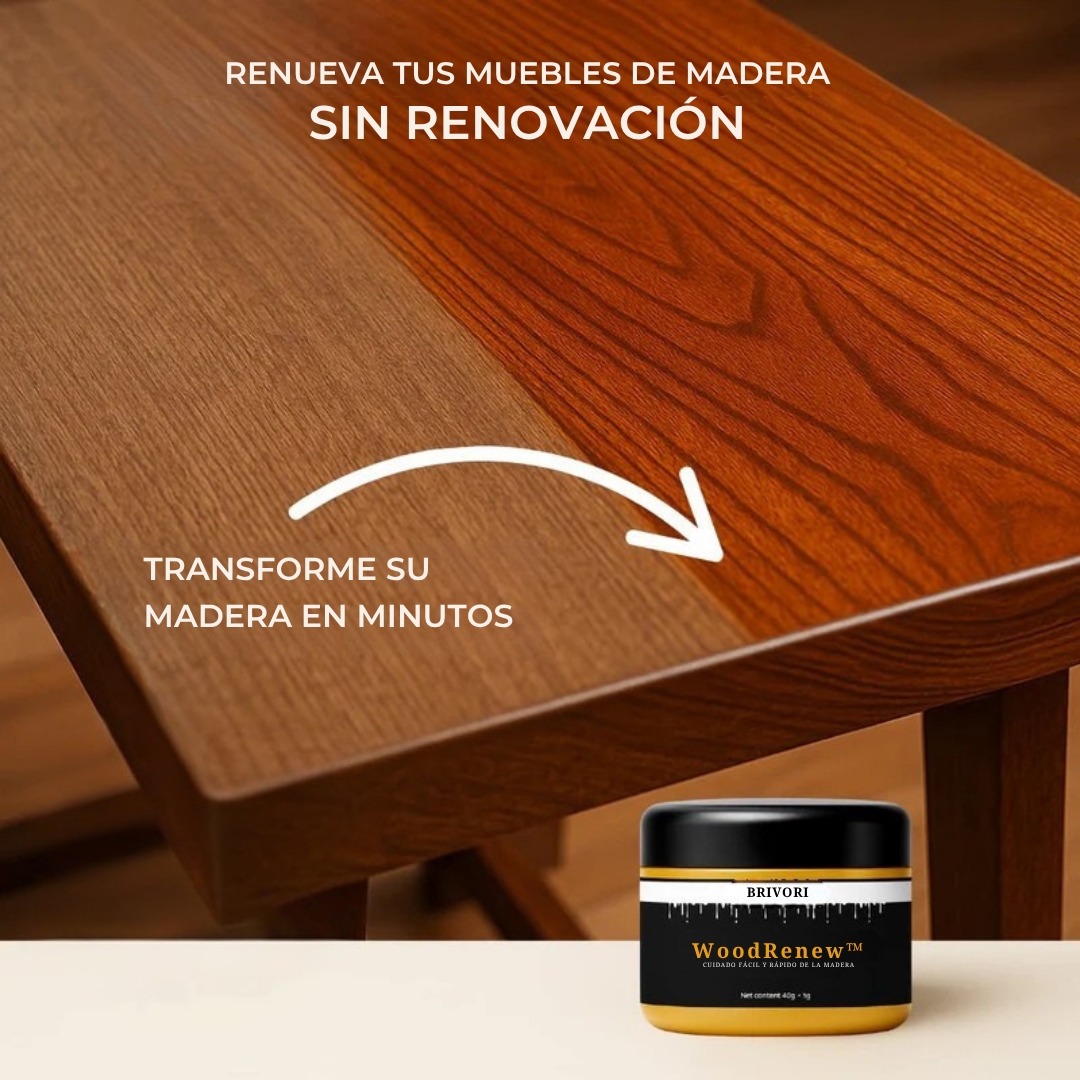 WoodRenew™ – Cera Restauradora Natural para Madera