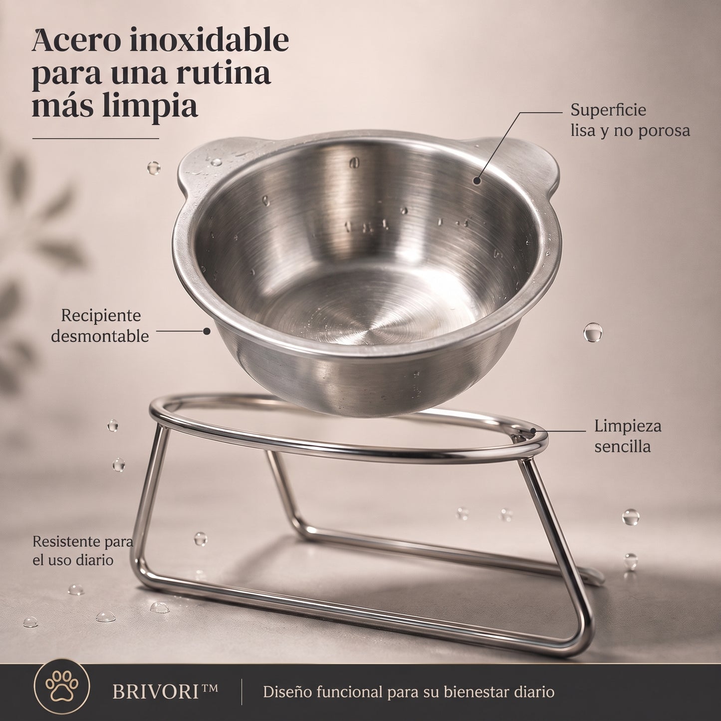 Brivori™ - Comedero Elevado Ergonómico