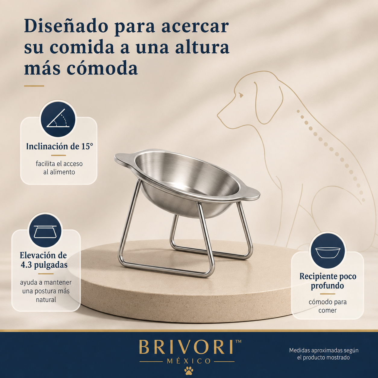 Brivori™ - Comedero Elevado Ergonómico