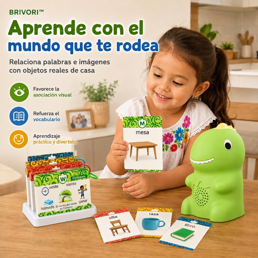 Brivori™ - Tarjetas Educativas Parlantes para Estimulación del Habla
