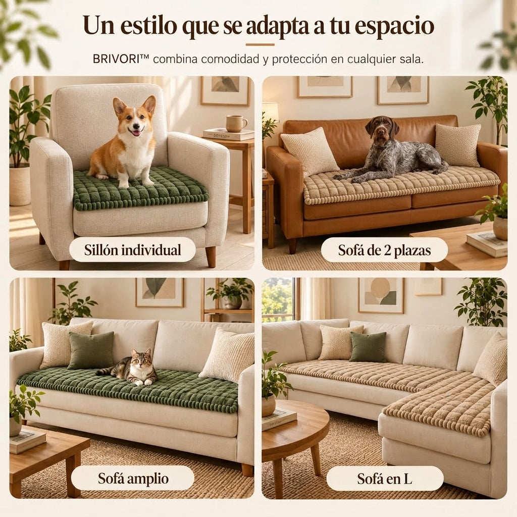 Brivori™ - Funda Antideslizante de Sofá para Mascotas
