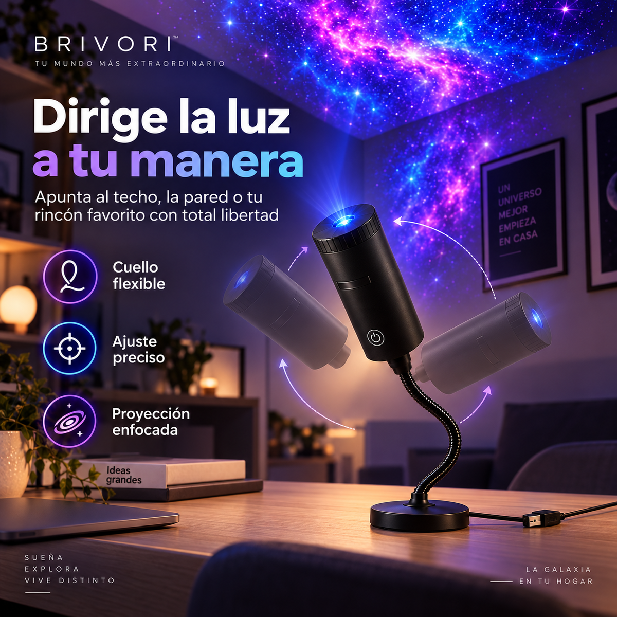 Brivori™ - Proyector Galáctico HD