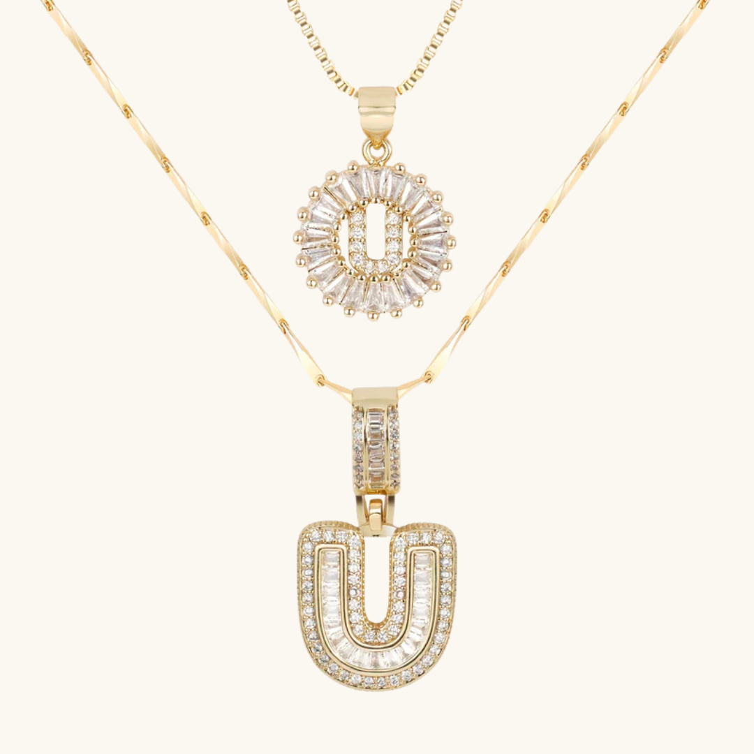 AURELIA™ – Collar Doble Inicial