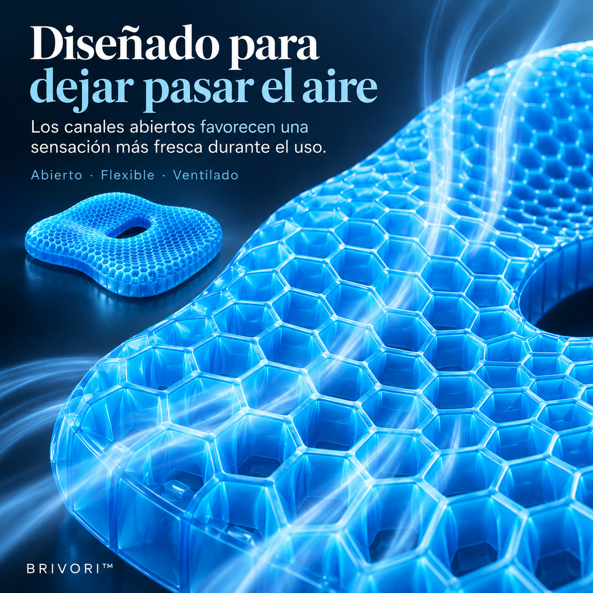 Brivori™ - Cojín de Gel Ortopédico para Coxis