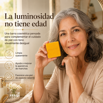Brivori™ - Jabón Aclarante de Cúrcuma y Ácido Kójico