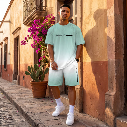 Brivori™ - Conjunto Casual de Verano con Efecto Degradado
