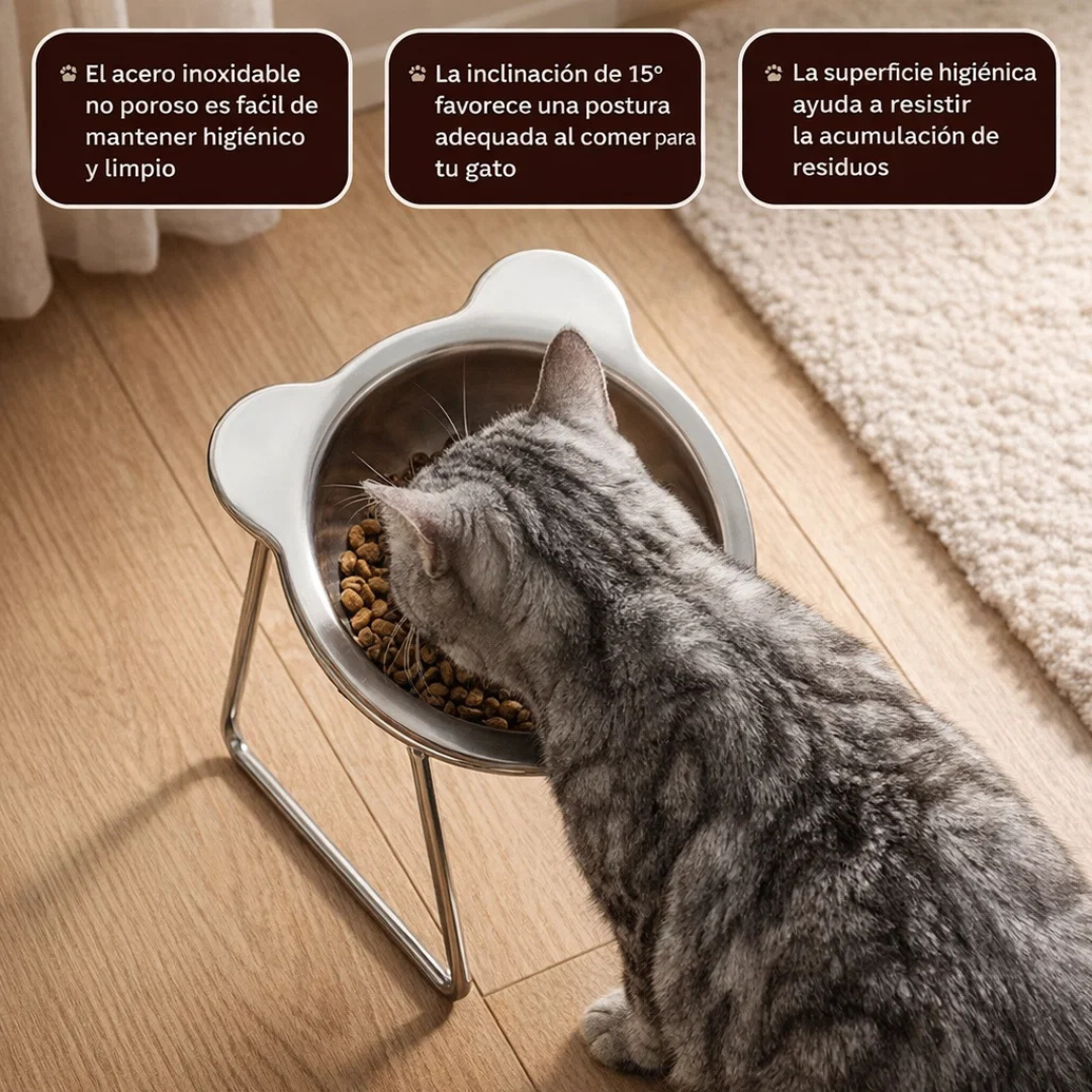 FELIVARA™ - Comedero ortopédico elevado para gatos