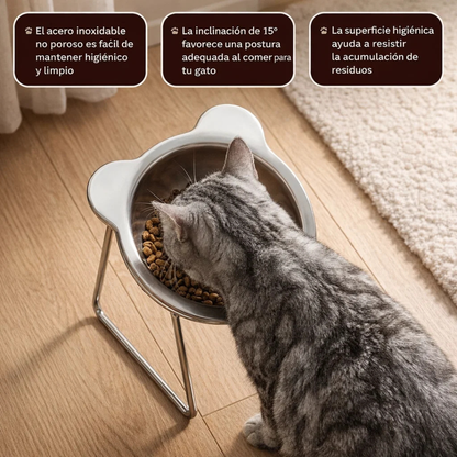 FELIVARA™ - Comedero ortopédico elevado para gatos