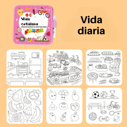 Aquapinta™ – Libro de pintura al agua reutilizable y sin complicaciones