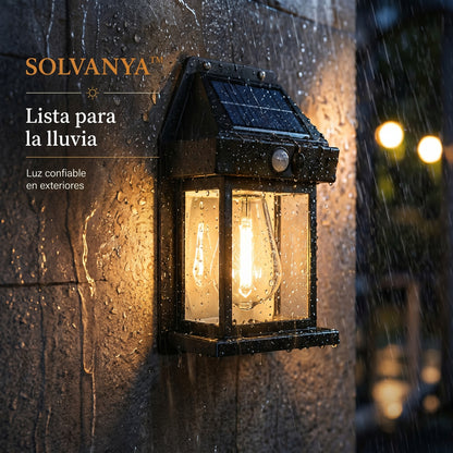 SOLVANYA™ - Lámpara de pared tipo farol solar