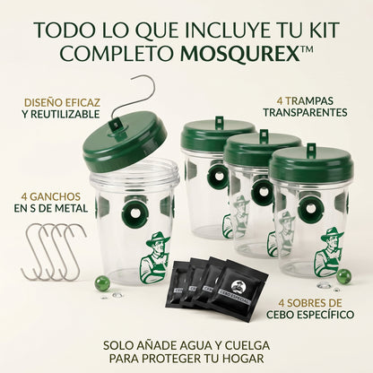 MOSQUREX™ - Trampa para mosquitos de exterior