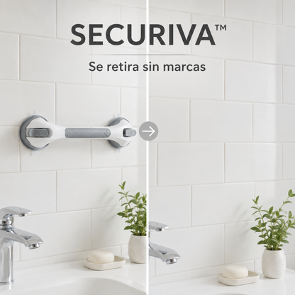 SECURIVA™ - Barra de apoyo para ducha con ventosa