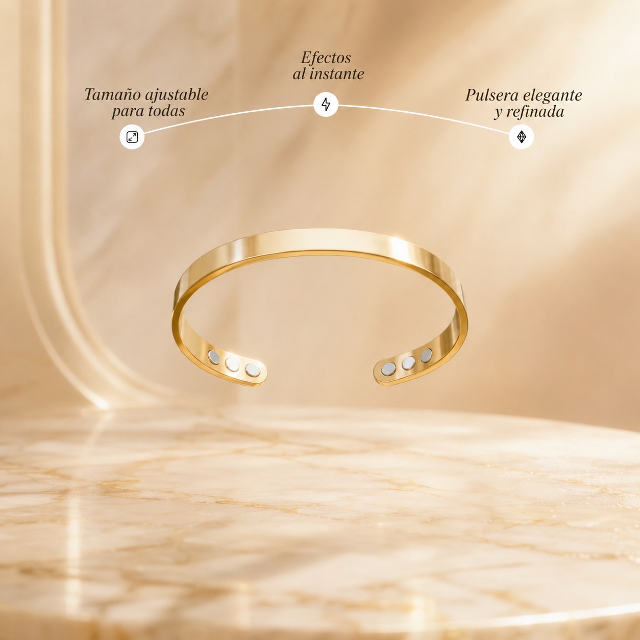 Brivori™ - Pulsera Magnética de Bienestar Femenino