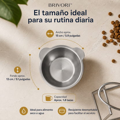 Brivori™ - Comedero Elevado Ergonómico