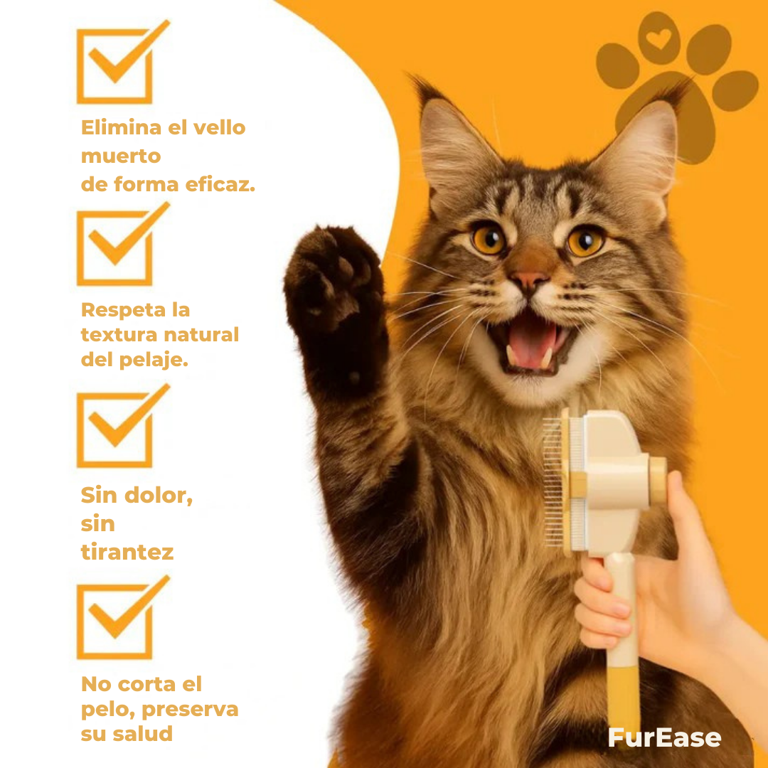 FurEase™ – Cepillo anti-pelos para gatos