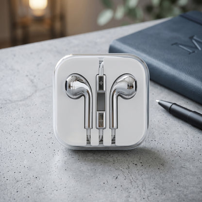 AURION™ - Auriculares con cable cromados
