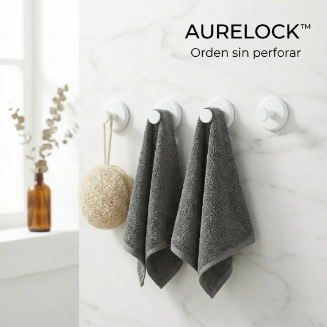AURELOCK™ - Ganchos de succión con cierre giratorio