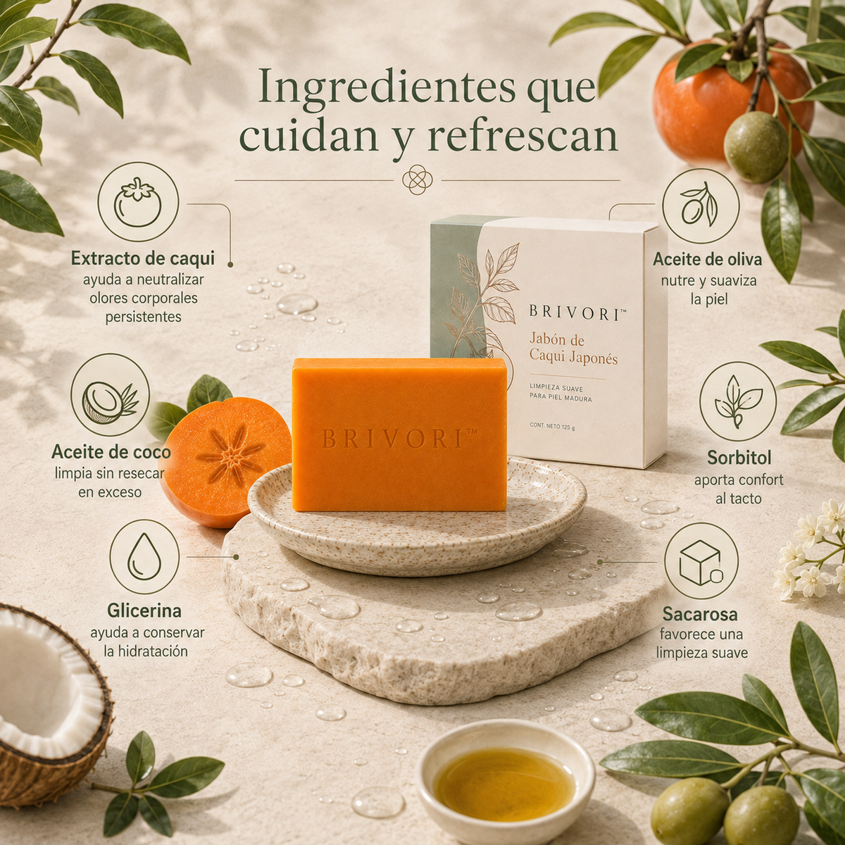 Brivori™ - Jabón de Caqui Japonés Neutralizador de Olor