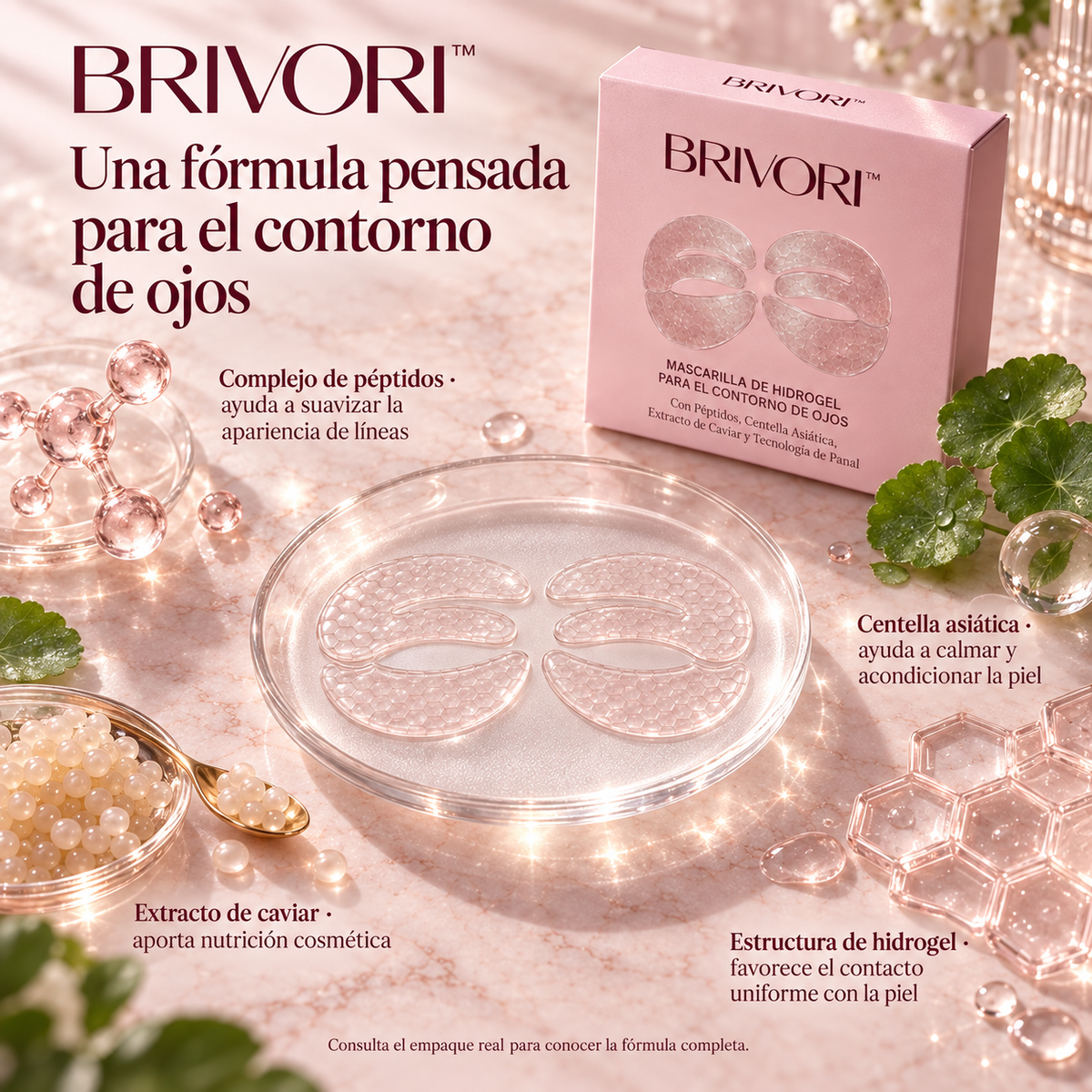 Brivori™ - Parches de Colágeno y Péptidos para Ojos