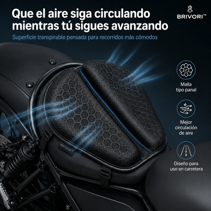 Brivori™ - Asiento Ergonómico para Motociclista