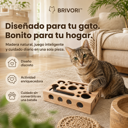 Brivori™ - Limador de Uñas de Madera para Gatos