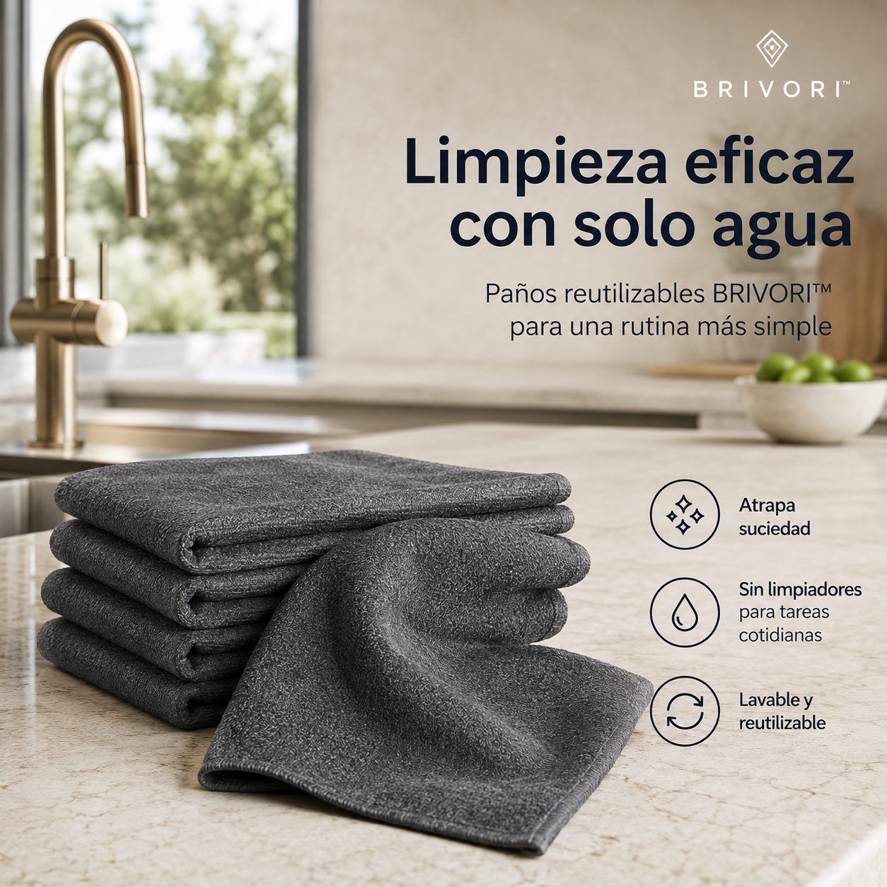 Brivori™ - Paños Mágicos Reutilizables