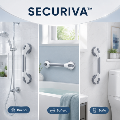 SECURIVA™ - Barra de apoyo para ducha con ventosa