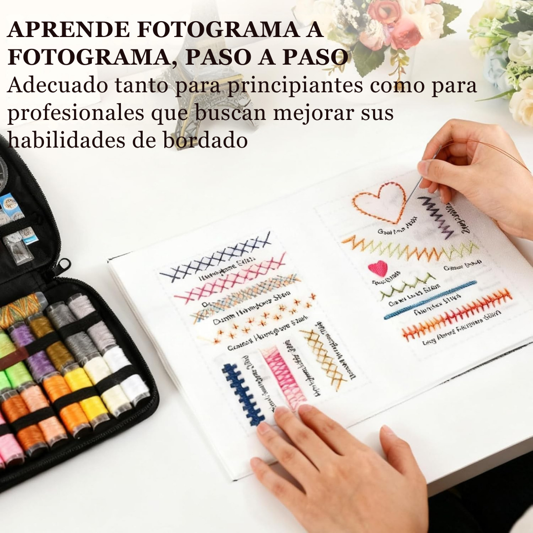 STITCHORA™ – Libro Puntadas Bordado