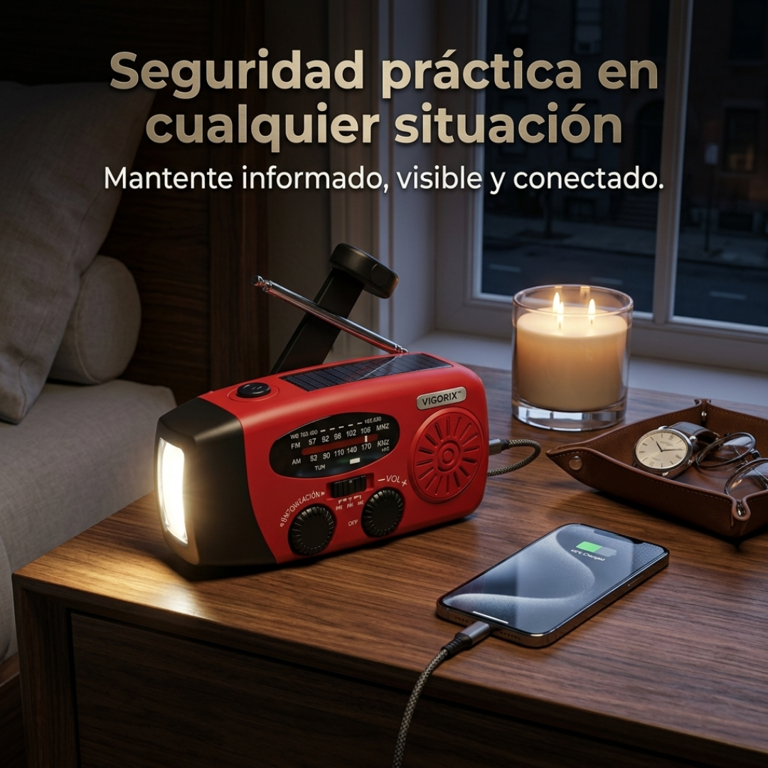 VIGORIX™ - Radio de energía de emergencia