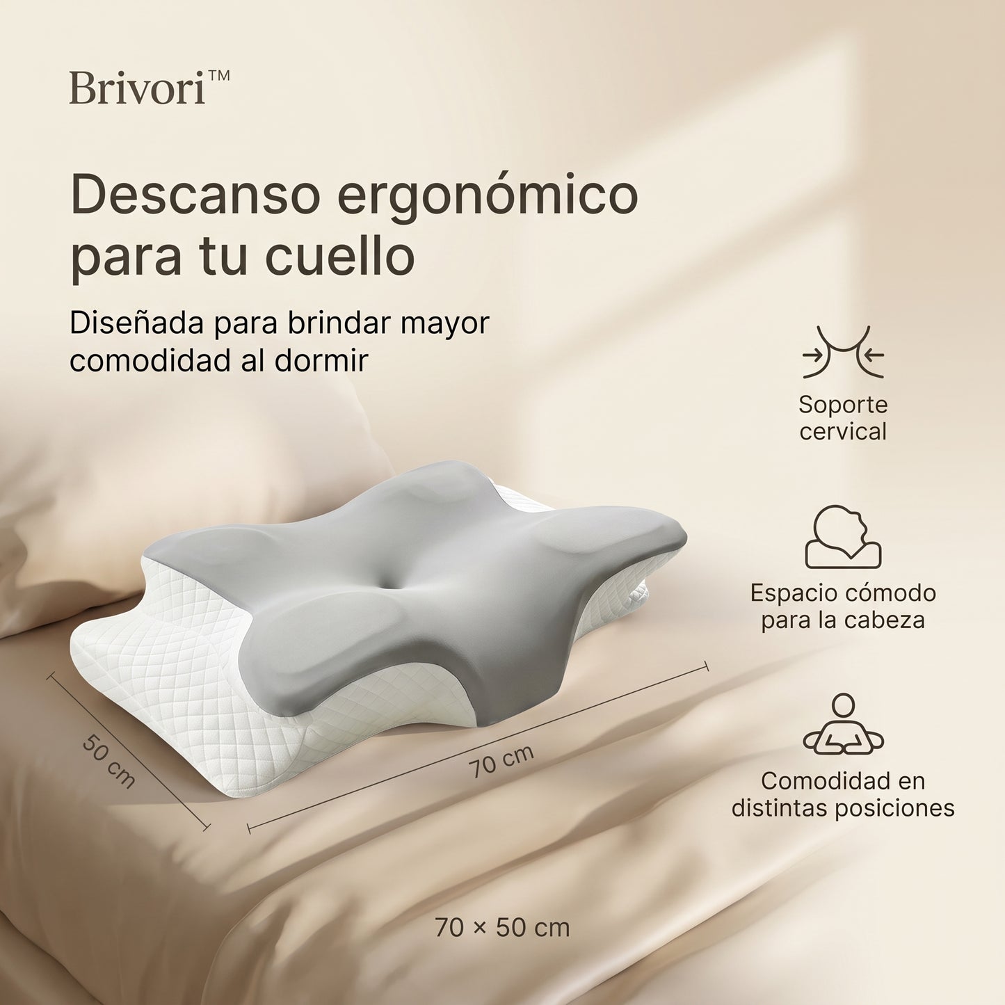 Brivori™ - Almohada Ergonómica Cervical